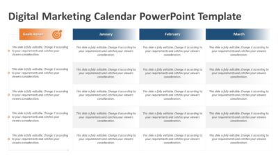 Digital Marketing Calendar PowerPoint Template