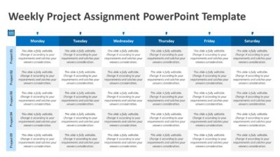 Weekly Project Assignment PowerPoint Template