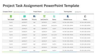 Project Task Assignment PowerPoint Template