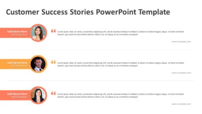 Customer Success Stories PowerPoint Template