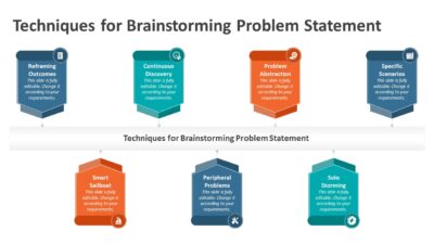 Techniques for Brainstorming Problem Statement PowerPoint Template