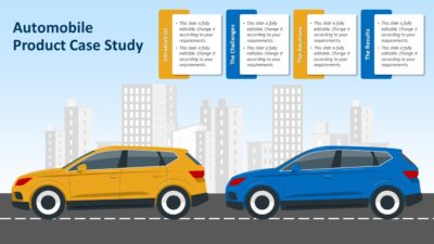 Automobile Product Case Study PowerPoint Template