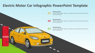 Electric Motor Car Infographic PowerPoint Template