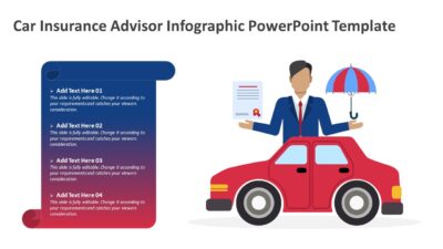 Car Insurance Advisor Infographic PowerPoint Template