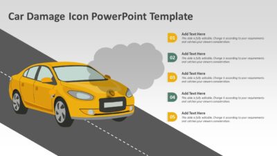 Car Damage Icon PowerPoint Template