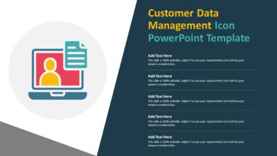 Customer Data Management Icon PowerPoint Template