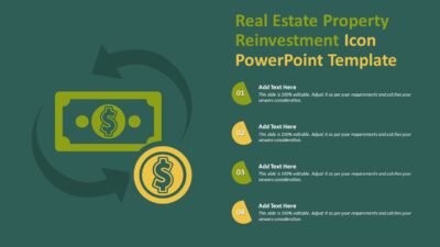 Real Estate Property Reinvestment Icon PowerPoint Template