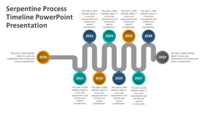 Serpentine Process Timeline PowerPoint Presentation