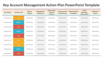Key Account Management Action Plan PowerPoint Template