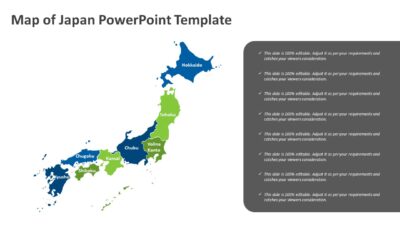 Map of Japan PowerPoint Template
