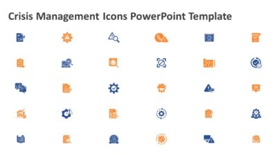 Crisis Management Icons PowerPoint Template