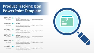 Product Tracking Icon PowerPoint Template