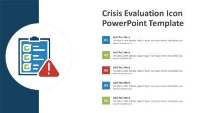 Crisis Evaluation Icon PowerPoint Template