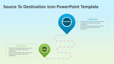 Source To Destination Icon PowerPoint Template