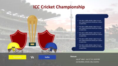 Cricket Championship Infographic PowerPoint Presentation