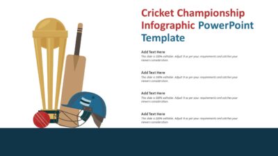 Cricket Championship Infographic PowerPoint Template