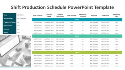 Shift Production Schedule PowerPoint Template