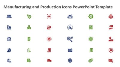 Manufacturing and Production Icons PowerPoint Template