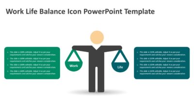 Work Life Balance Icon PowerPoint Template