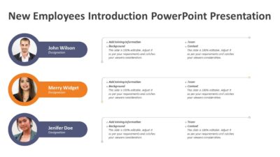 New Employees Introduction PowerPoint Presentation Slide