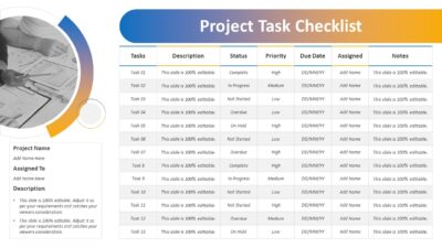 Project Task Checklist PowerPoint Template