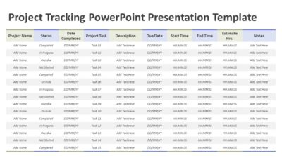 Project Tracking PowerPoint Presentation Template