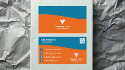 Business Card Design PowerPoint Slide