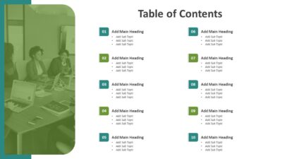 Table of Contents PowerPoint Presentation Slide