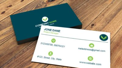 Business Card Design PPT Template