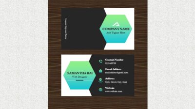 Business Card PowerPoint Template