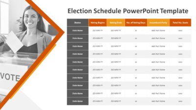 Election Schedule PowerPoint Template