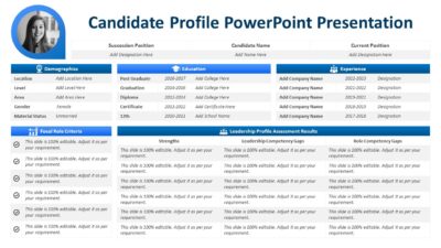 Candidate Profile PowerPoint Slide