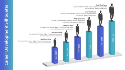 Career Development Silhouette PowerPoint Template