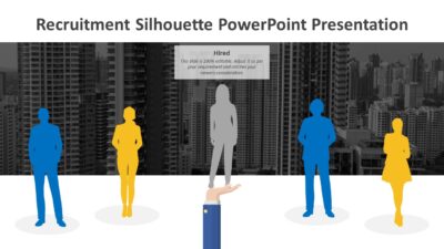 Recruitment Silhouette PowerPoint Template