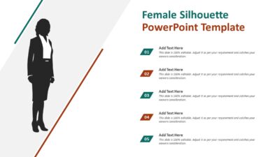 Female Silhouette PowerPoint Template