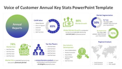 Voice of Customer Annual Key Stats PowerPoint Template