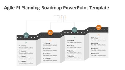 Agile PI Planning Roadmap PowerPoint Template