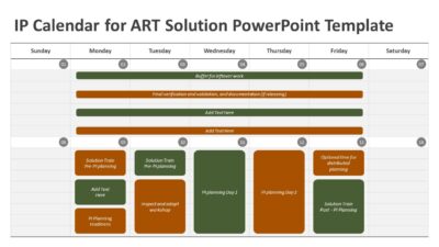 IP Calendar for ART Solution PowerPoint Template