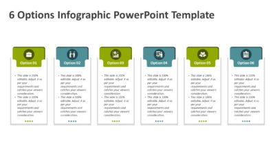 6 Options Infographic PowerPoint Template