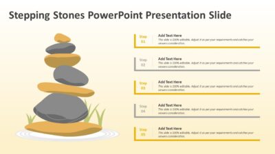 Stepping Stones PowerPoint Presentation Slide