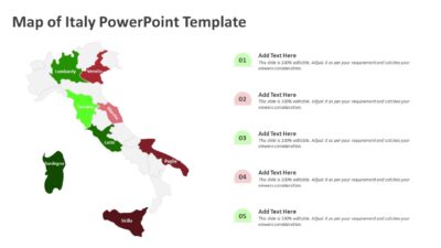 Map of Italy PowerPoint Template