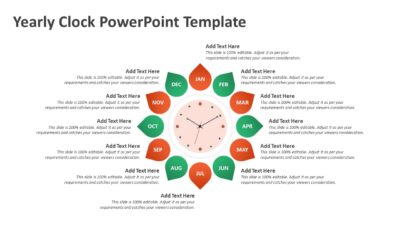 Yearly Clock PowerPoint Template