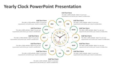 Yearly Clock PowerPoint Presentation