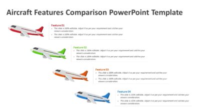 Aircraft Features Comparison PowerPoint Template