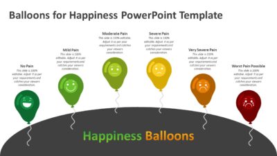 Balloons for Happiness PowerPoint Template