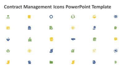 Contract Management Icons PowerPoint Template