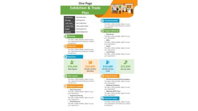 One Page Exhibition and Trade Plan PowerPoint Template