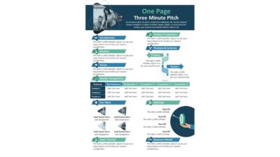 One Page 3-Minute Pitch PowerPoint Template