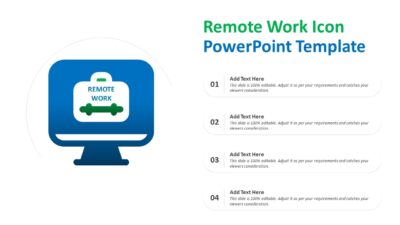Remote Work Icon PowerPoint Template