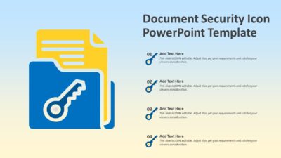Document Security Icon PowerPoint Template